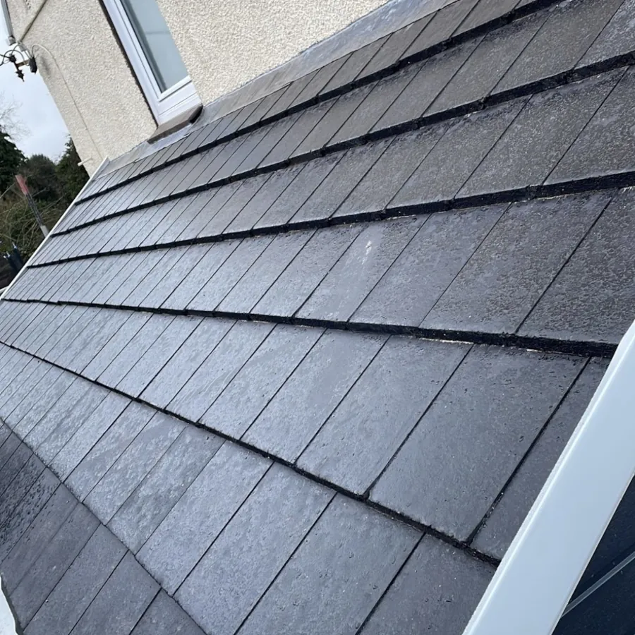 flat tile roof